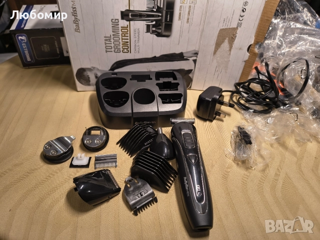 Тример за лице и тяло BaByliss For Men от въглеродна стомана , снимка 3 - Машинки за подстригване - 51671323