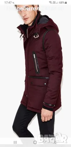 The KOOPLES Paris Wool Leather Parka Size / L ОРИГИНАЛ! Мъжко Зимно Яке!, снимка 2 - Якета - 47132677