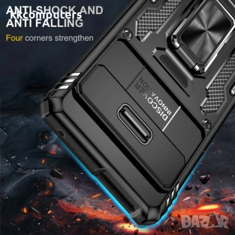 Google Pixel 9 Pro / Pixel 9 Удароустойчив Ring Holder Калъф и Протектор, снимка 7 - Калъфи, кейсове - 51122655