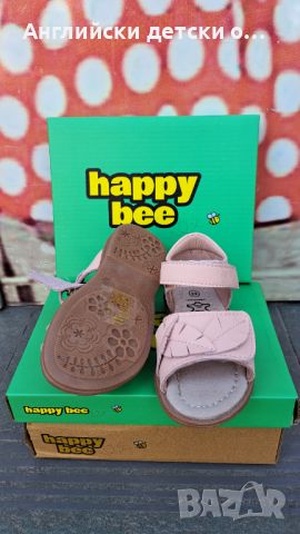 Английски детски сандали естествена кожа-Happy Bee, снимка 5 - Детски сандали и чехли - 46316845