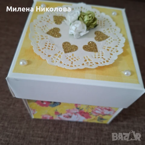 Експлодираща кутия "Рози", снимка 4 - Декорация за дома - 51417892