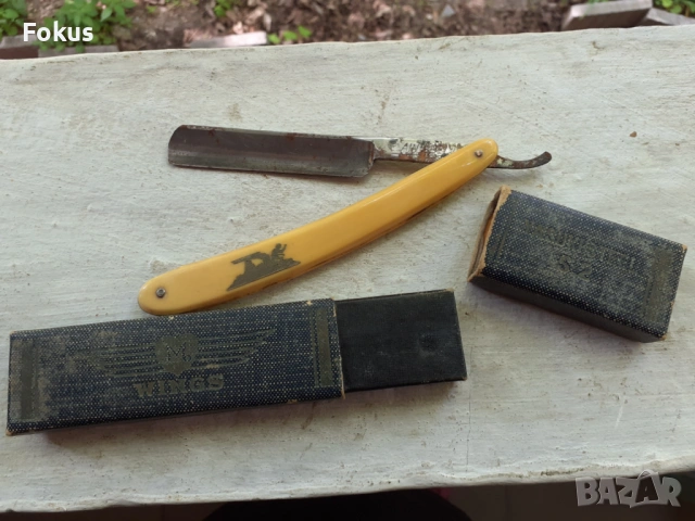 Стар колекционерски немски бръснач Solingen kain-abel