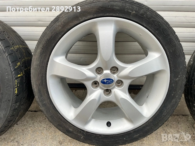 Джанти субару 17, снимка 4 - Гуми и джанти - 53844771