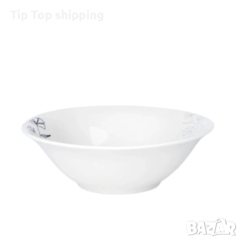 Комплект чинии 24 части с елегантен черен флорален мотив , снимка 3 - Прибори за хранене, готвене и сервиране - 53440079