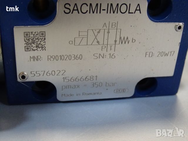 Хидравличен разпределител SACMI-IMOLA R 901020360 directional control valve 24VDC, снимка 3 - Резервни части за машини - 45239284