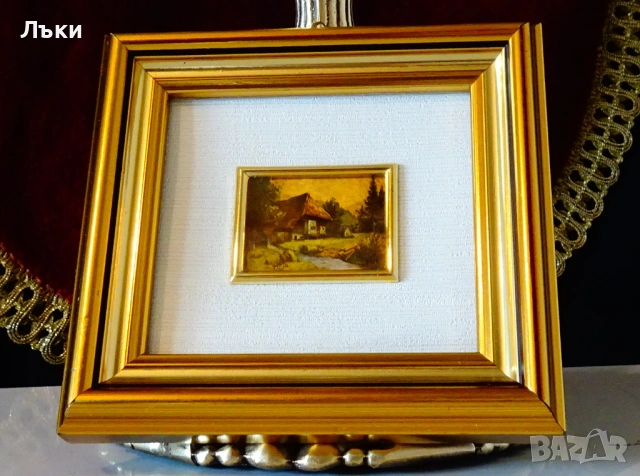 Картина,литография 960% златно фолио,сертификат. 