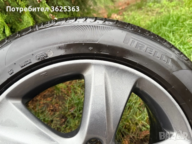 Джанти от Хонда Акорд 5×114,3 17" с гуми Pirelli Powergy 225/50/17, снимка 3 - Гуми и джанти - 52952027