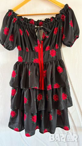 SALE Рокля Black Roses, снимка 2 - Рокли - 46628341