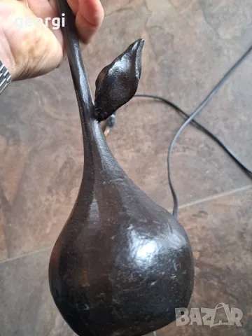 стилна дизайнерска бронзова настолна лампа 8/2, снимка 5 - Настолни лампи - 49939119