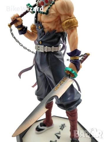 JAW REX Demon Slayer Young Tengen Uzui Big Anime Фигура 32cm The Sound Hashira НОВА, снимка 4 - Колекции - 46174516