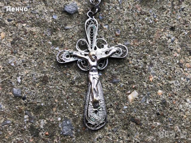 стара филигранна молитвена броеница, снимка 9 - Антикварни и старинни предмети - 49778336