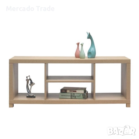 Декоративен шкаф Mercado Trade, За телевизор, Дърво, Светло кафяв