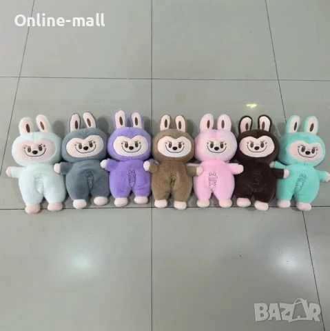Интерактивна Дишаща плюшена играчка Лабубу 40см музикална, със светлина, снимка 8 - Плюшени играчки - 51214593