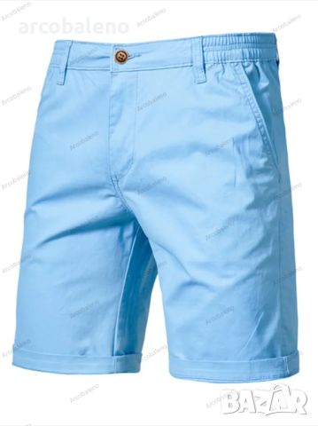 Мъжки летни памучни ежедневни къси панталони, 11цвята , снимка 9 - Къси панталони - 46448874