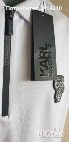 Karl Lagerfeld Half Zip Stretch Cotton Mens Size XL НОВО! ОРИГИНАЛ! Мъжка Тениска!, снимка 9 - Тениски - 45983953