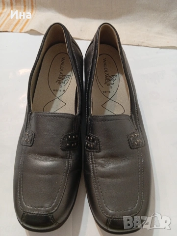 Отлични сиви обувки немска марка WALDLAUFER естеств.кожа н.5.5, снимка 4 - Дамски ежедневни обувки - 53714177