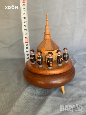 дървена музикална кутия интересна , снимка 5 - Антикварни и старинни предмети - 50676049