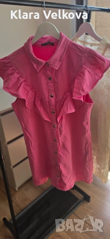 Дамска розова рокля