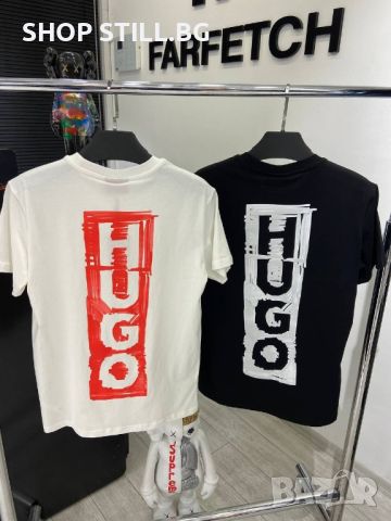 Мъжки памучни тениски HUGO, снимка 1 - Тениски - 45126144