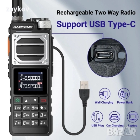 Радиостанция Baofeng UV-25, снимка 4 - Друга електроника - 52869025