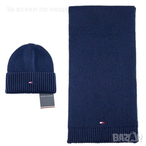 Tommy Hilfiger Комплект Зимен Шал И Зимна Шапка - Налични Различни Цветове Код SK428, снимка 4 - Шапки - 53027565