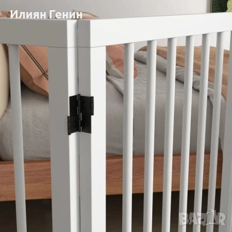 Преграда за кучета PawHut, сгъваема, снимка 6 - За кучета - 52218967