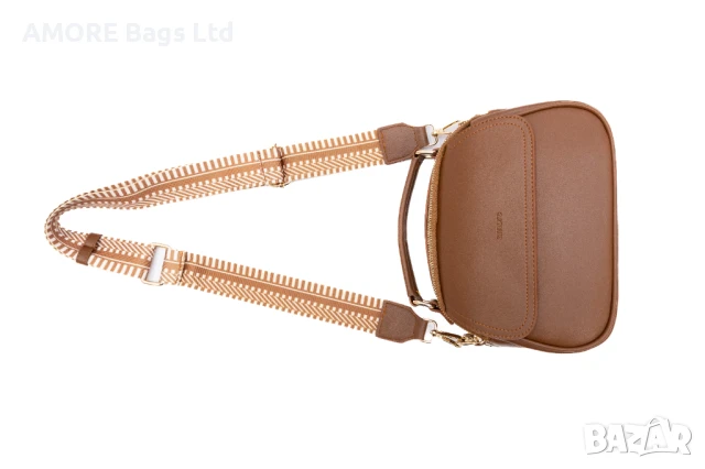 Ежедневна дамска чанта AMORE Camilla - Tan, снимка 5 - Чанти - 50659841