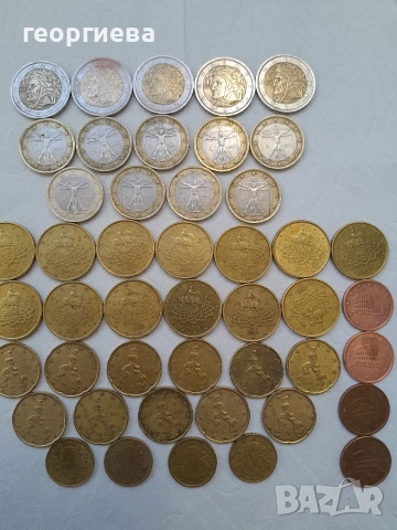 редки евро монети Италия 2002