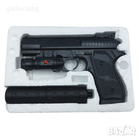 Еърсофт играчка пистолет с лазер AIRSOFT, снимка 2 - Други - 45282441