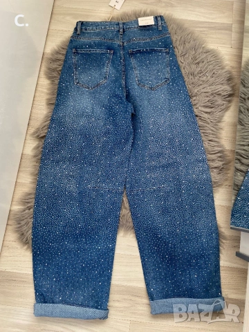 Дамски дънки с камъни, снимка 3 - Дънки - 53448672