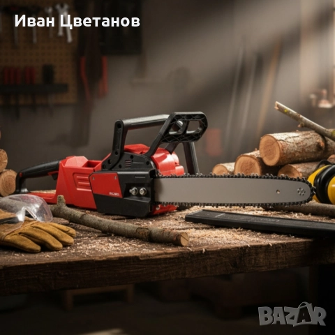 Акомулаторен верижен трион , снимка 2 - Градински инструменти - 51814357