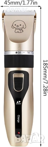 Машинки за подстригване на кучета Pilarmuture, електрическа, акумулаторна, 4 предпазни гребена, снимка 9 - За кучета - 54054061