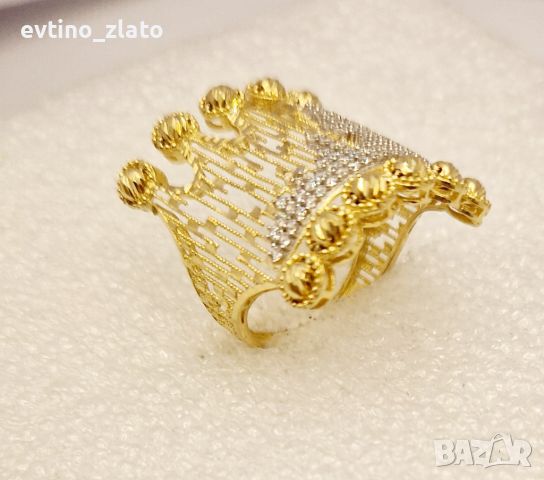 Дамски златни пръстени , снимка 3 - Пръстени - 45424874