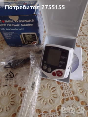 Апарат за измерване на кръвно налягане пулса и температура нов идеален за дома 