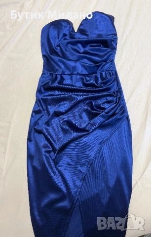 Сатенена официална рокля, снимка 2 - Рокли - 52692396