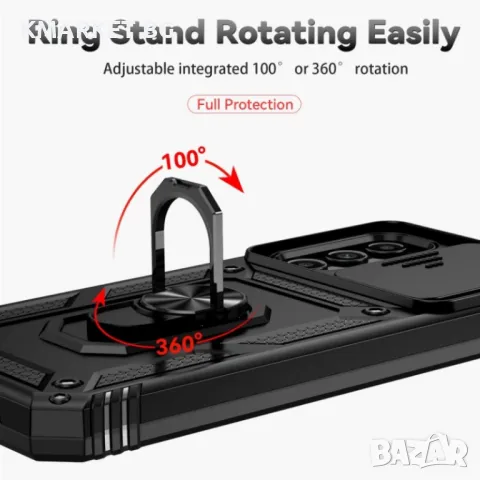 Samsung Galaxy A14 5G Удароустойчив Ring Holder Калъф и Протектор, снимка 9 - Калъфи, кейсове - 48416074