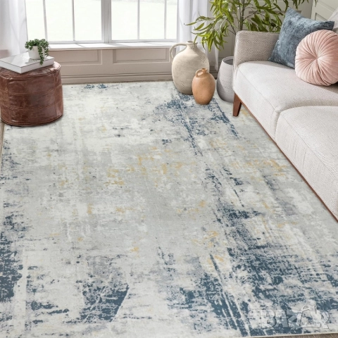 160х230см Модерен Килим с къс косъм, перящ се в пералня, Famibay, снимка 7 - Килими - 52466454