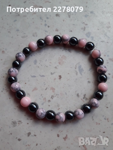 Гривни от различни камъни - ръчна изработка, снимка 3 - Гривни - 43863735