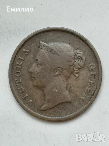 BRITISH MALAYA AND SETTLEMENTS. ONE CENT 1862, снимка 2 - Нумизматика и бонистика - 50919465