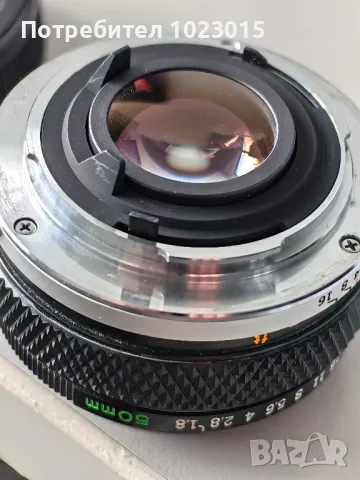 Olympus OM MC 50mm f1. 8, снимка 4 - Обективи и филтри - 50021217