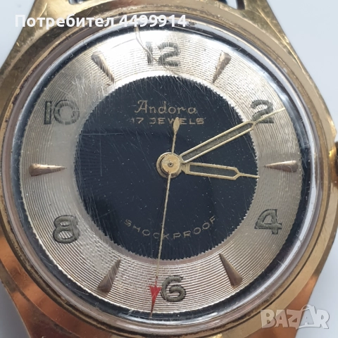 Мъжки часовник Andora 17 jewels, снимка 7 - Антикварни и старинни предмети - 51754540
