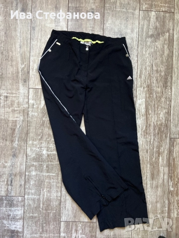 Уникален спортен елегантен оригинален марков черен панталон Adidas Адидас , снимка 3 - Панталони - 51620250