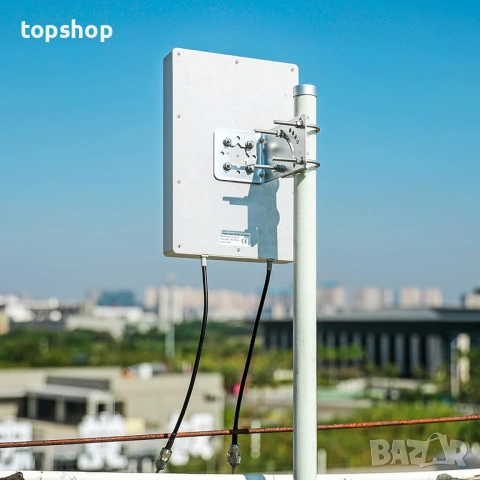 Мощна 5G/4G Антена KASER V3 MIMO 12dBi – Пълен комплект за Рутер, 10м кабели, SMA/TS9, Усилвател... , снимка 8 - Приемници и антени - 54237859
