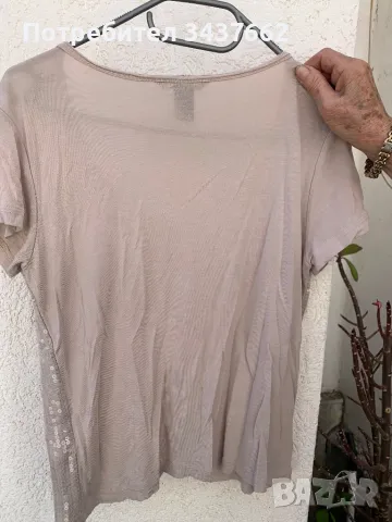 Тениска с пайети , снимка 2 - Тениски - 50074216