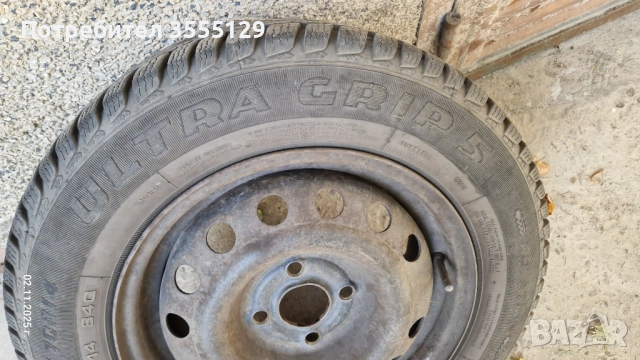 Джанти 14 със зимни гуми Good Year Ultra Grip 5 - за Опел Вектра Б, снимка 2 - Гуми и джанти - 52439271