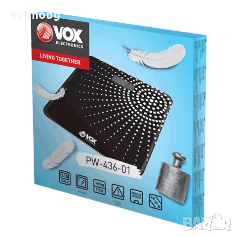 Електронна везна VOX с 2 години ГАРАНЦИЯ – прецизно измерване до 180кг, снимка 6 - Електронни везни - 53871067