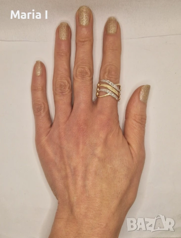 Дамски златни пръстени , снимка 10 - Пръстени - 53402183
