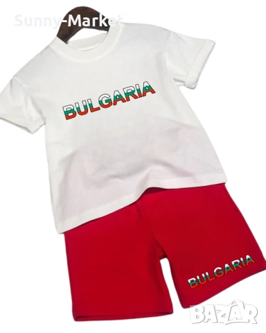 Шевица Детски екип комплект тениска + къси гащи + цифра или буква, снимка 2 - Детски комплекти - 53757529