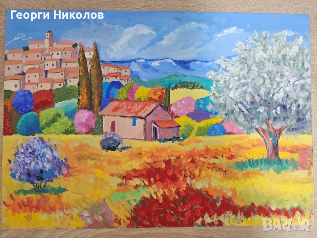 Ръчно рисувана картина - живопис, снимка 3 - Картини - 53967287