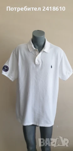POLO Ralph Lauren Wimbledon Pique Cotton Custom  Fit Mens Size 2XL ОРИГИНАЛ! Мъжка Тениска!, снимка 7 - Тениски - 50781921